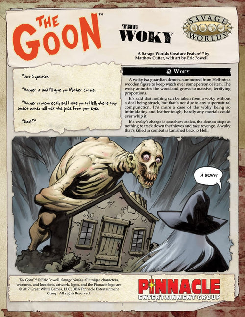 The Goon™ Creature Feature: Woky