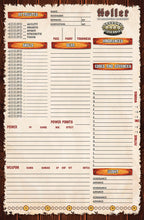 Holler: An Appalachian Apocalypse for Savage Worlds – Character Sheet