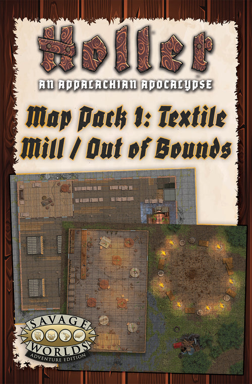 Holler: An Appalachian Apocalypse - Map Pack 1: Textile Mill - Out of Bounds - Print + PDF