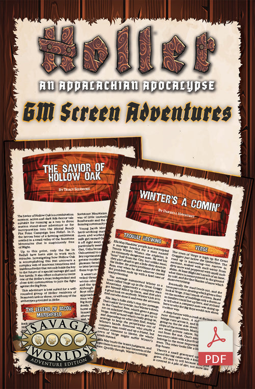 Holler: An Appalachian Apocalypse - GM Screen &amp; Adventure - Adventure PDF