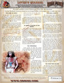 Deadlands Classic One Sheet - Lover's Quarrel