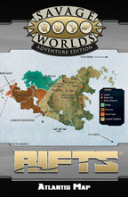 Rifts® for Savage Worlds: Poster Map of Atlantis - PDF