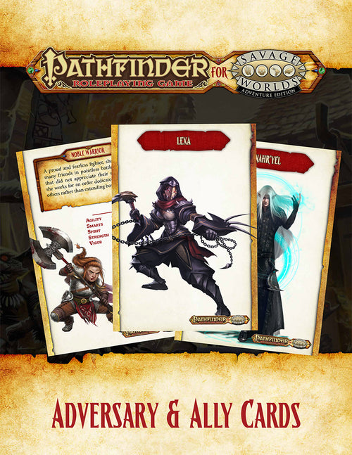 Pathfinder® for Savage Worlds Ally &amp; Adversary Cards Set 1 - PDF