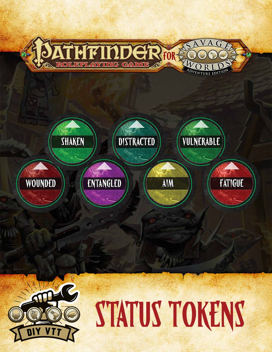Pathfinder® for Savage Worlds Status Tokens - DIY VTT – Pinnacle ...