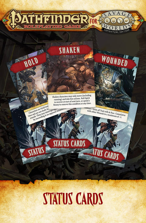 Pathfinder® for Savage Worlds Status Cards - PDF