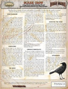Deadlands Reloaded One Sheet - Scare Crow