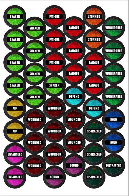Savage Worlds Status Cards (SWADE) - Print + PDF