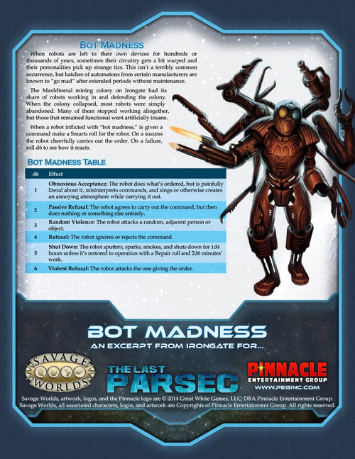 The Last Parsec: Irongate Bot Madness Preview (PDF)