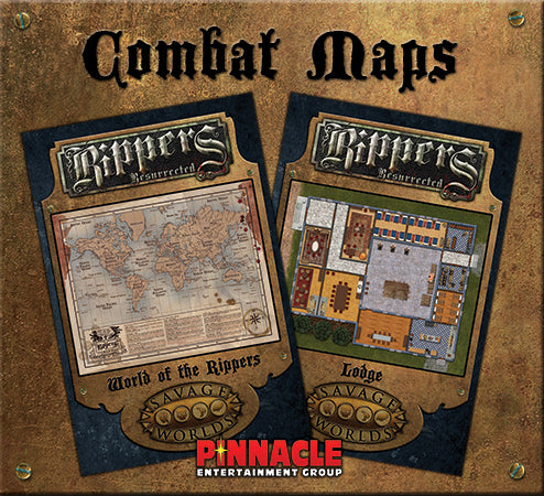 Rippers Resurrected Combat Maps 3: World of the Rippers Poster Map + Combat Map: Lodge