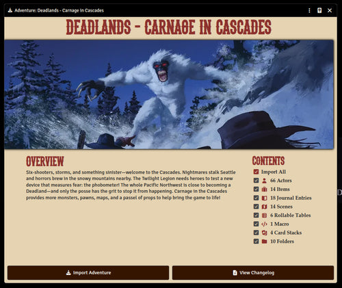 Deadlands: the Weird West Hollerween Bundle for Foundry VTT