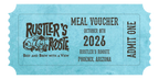 Rustler's Rooste Meal Voucher - THURSDAY