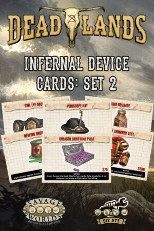 Deadlands: The Weird West Blood Drive - DIY VTT Infernal Device Cards Set 2
