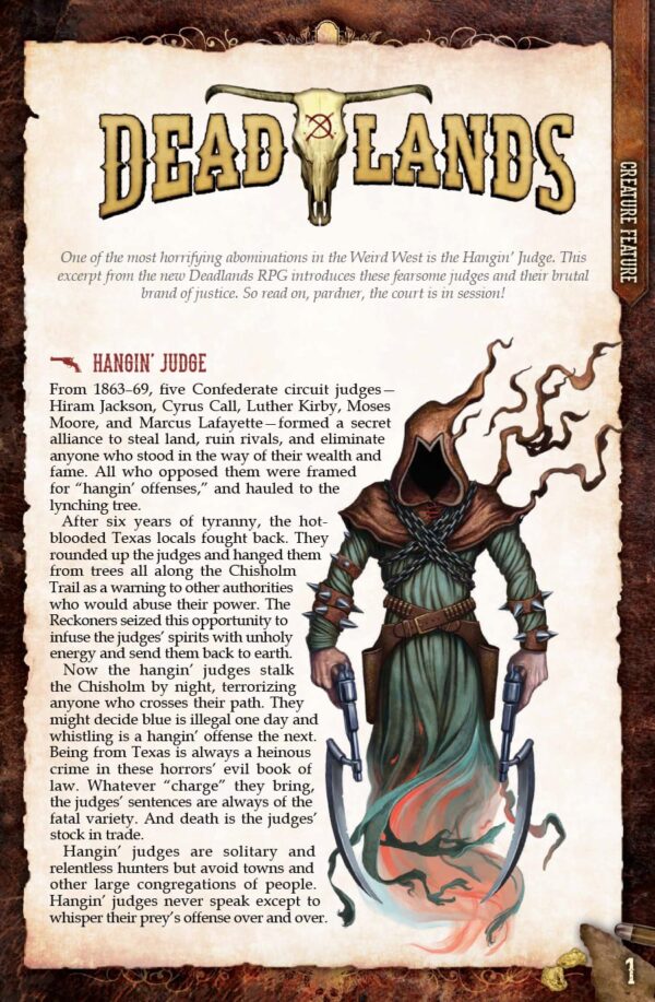 Deadlands: The Weird West - The Hangin' Judge (Preview!)
