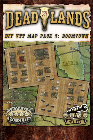 Deadlands: the Weird West - DIY VTT Map Pack 5: Boomtown