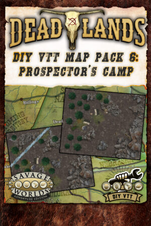 Deadlands: the Weird West - DIY VTT Map Pack 6: Prospector's Camp