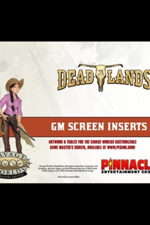Deadlands: The Weird West GM Screen Inserts (PDF)